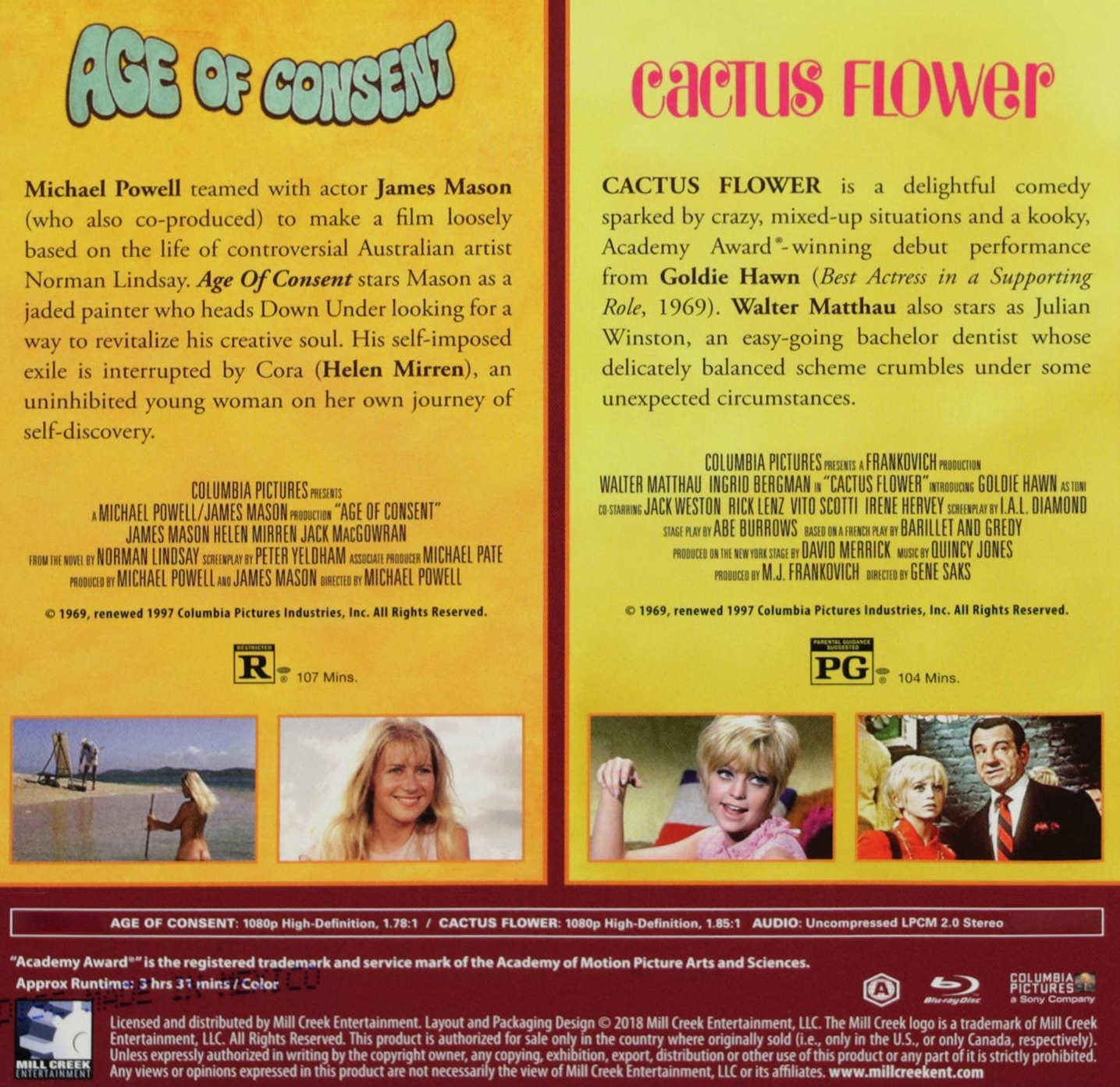 Age of Consent / Cactus Flower (ej svensk text) (Blu-ray) - 2