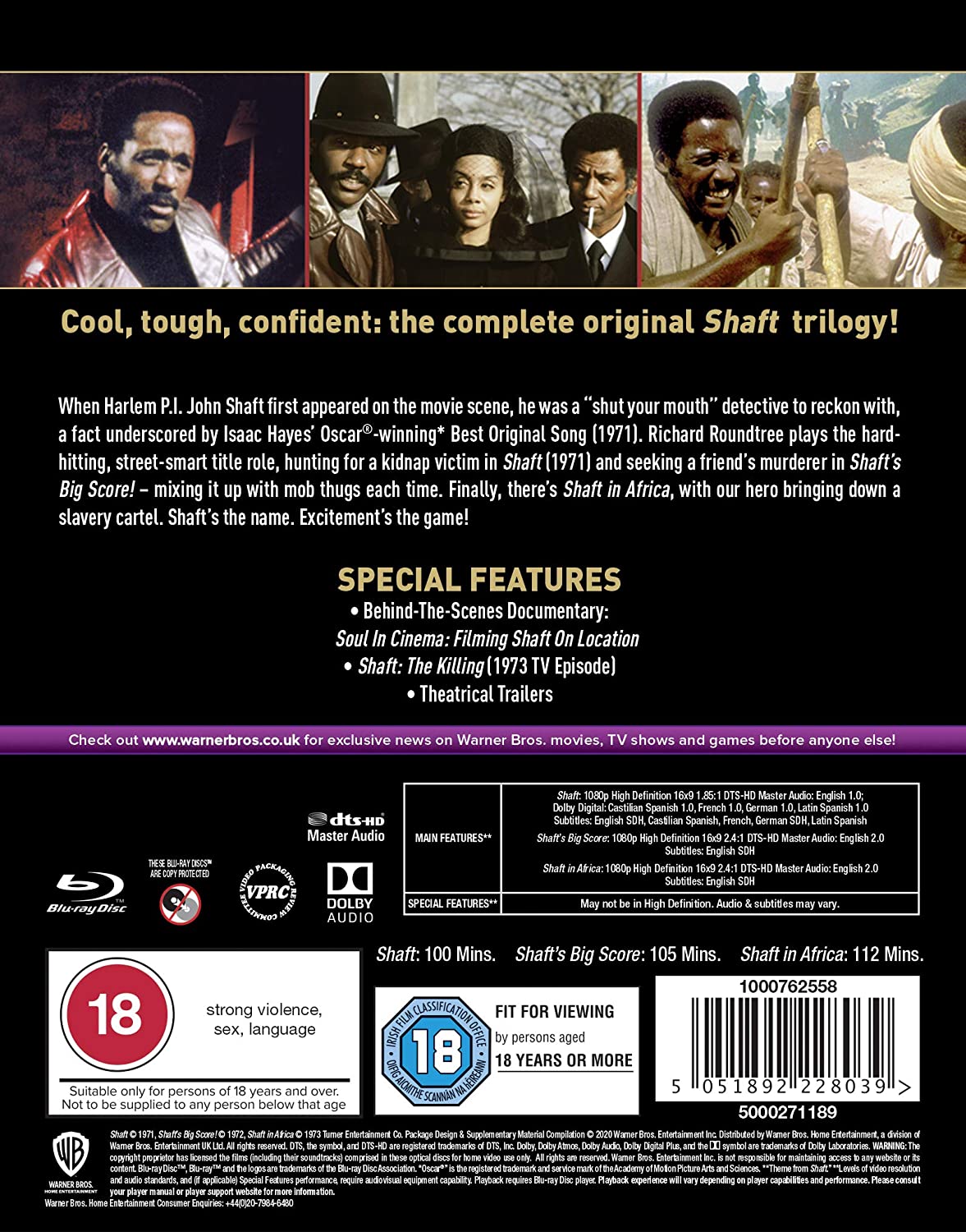 Shaft 1-3 (ej svensk text) (Blu-ray) - 2