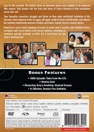 Grey's Anatomy - Säsong 5 - 2