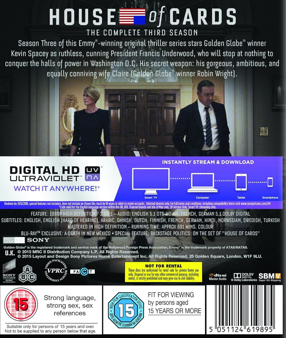 House of Cards - Säsong 3 (Blu-ray) - 2