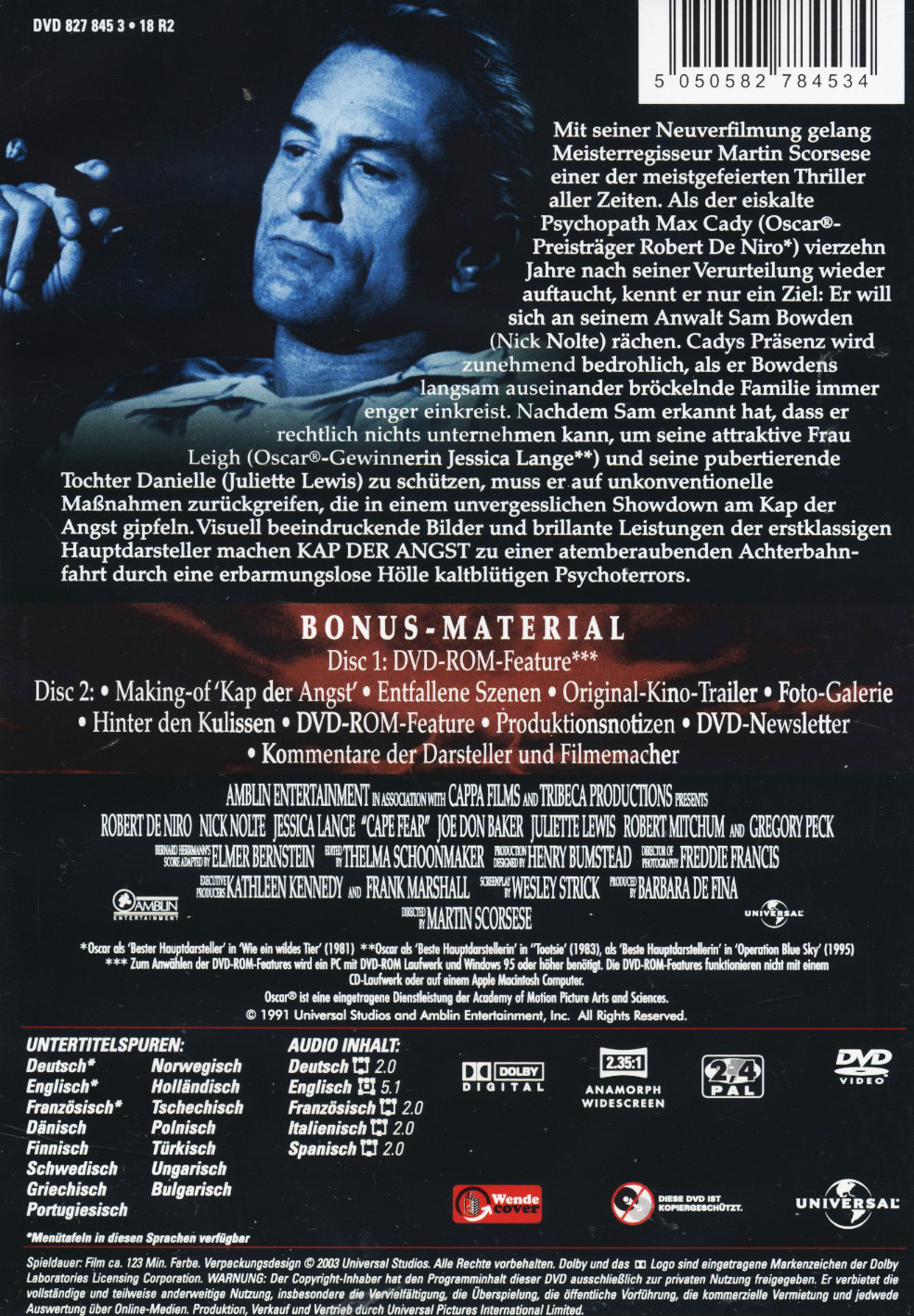 Cape Fear (1991) (2-disc) - 2