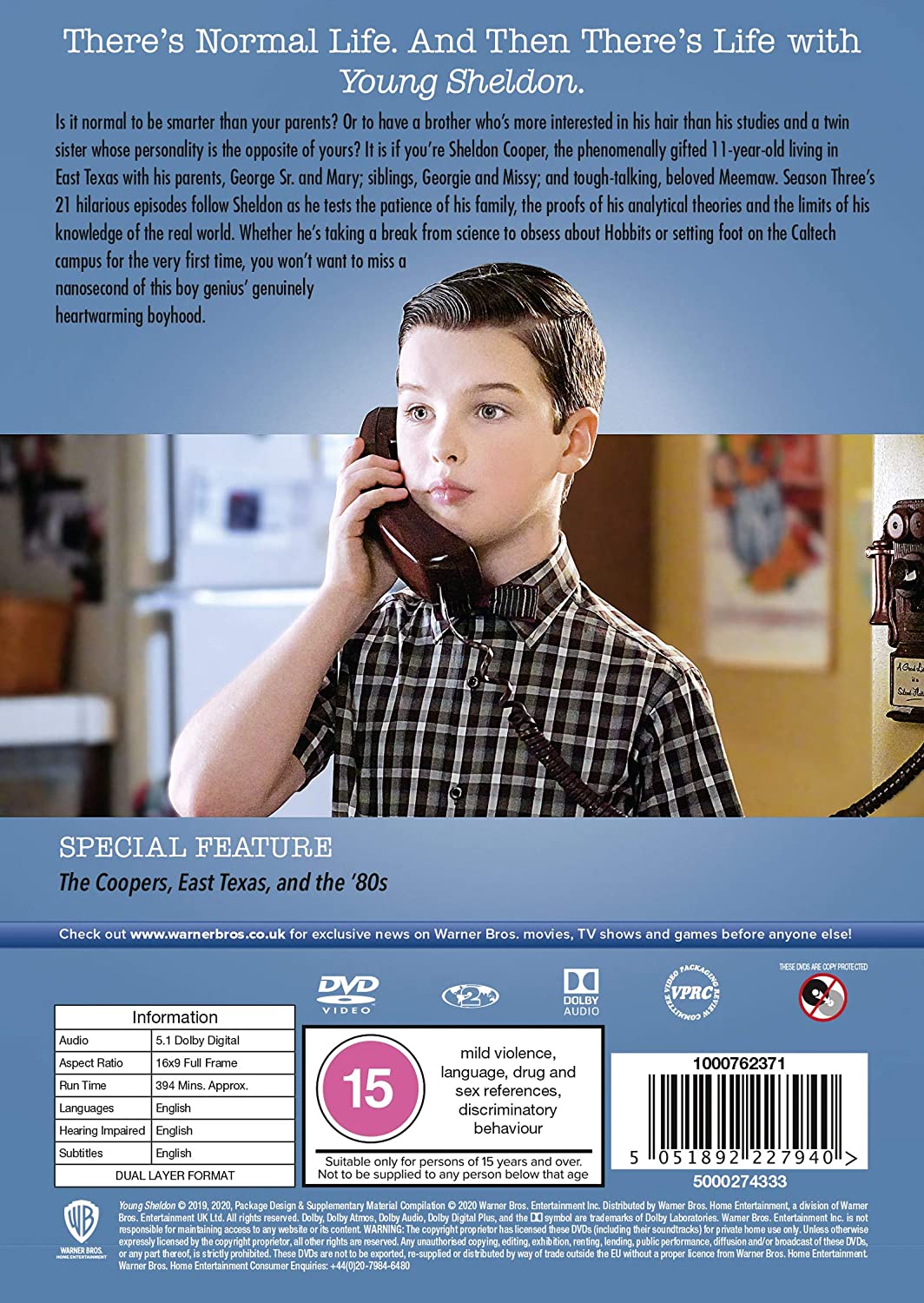 Young Sheldon - Säsong 3 (ej svensk text) - 2
