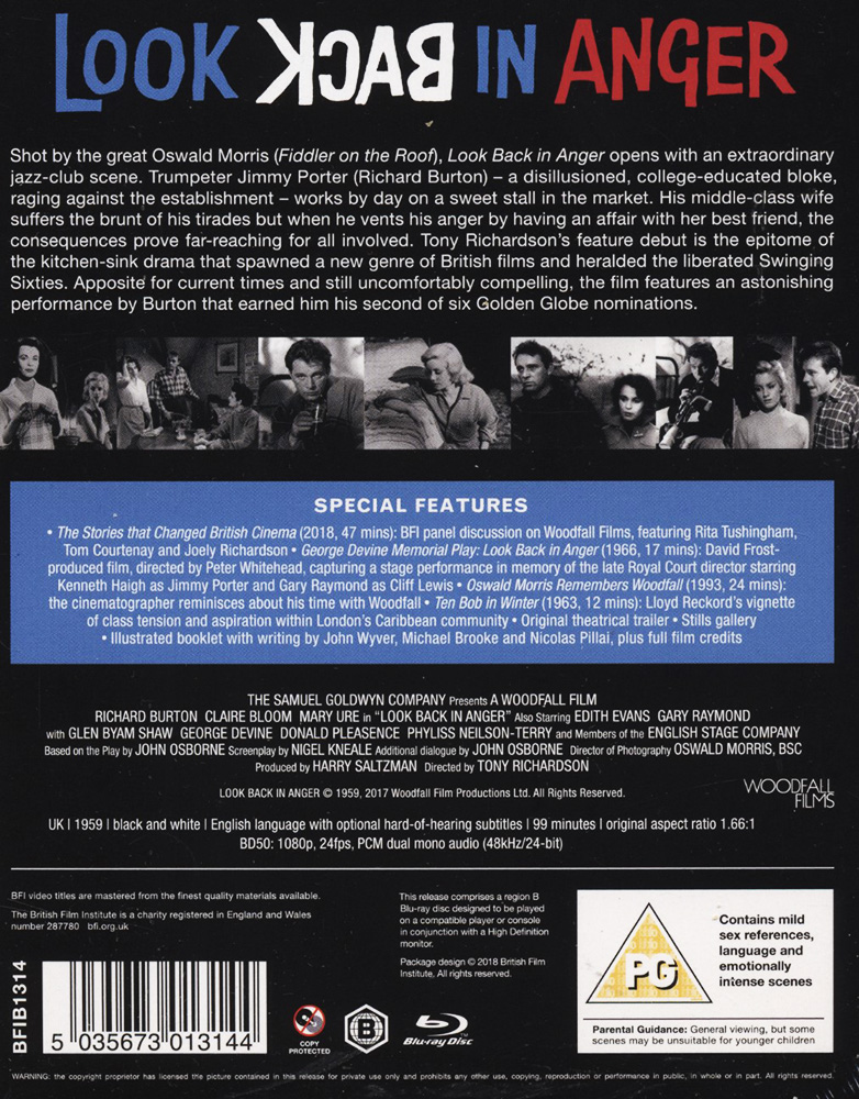 Look Back In Anger (ej svensk text) (Blu-ray) - 2