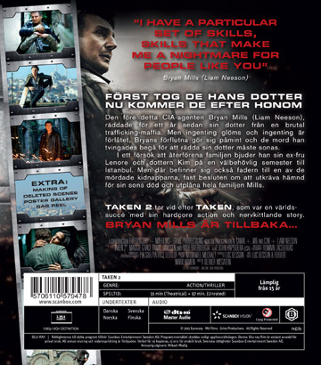 Taken 2 (Blu-ray) (Begagnad) - 2