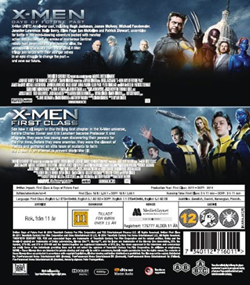 X-Men - First Class / Days of Future Past (2-disc) (Blu-ray) - 2