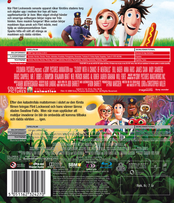 Det Regnar Köttbullar 1 & 2 (Blu-ray) - 2