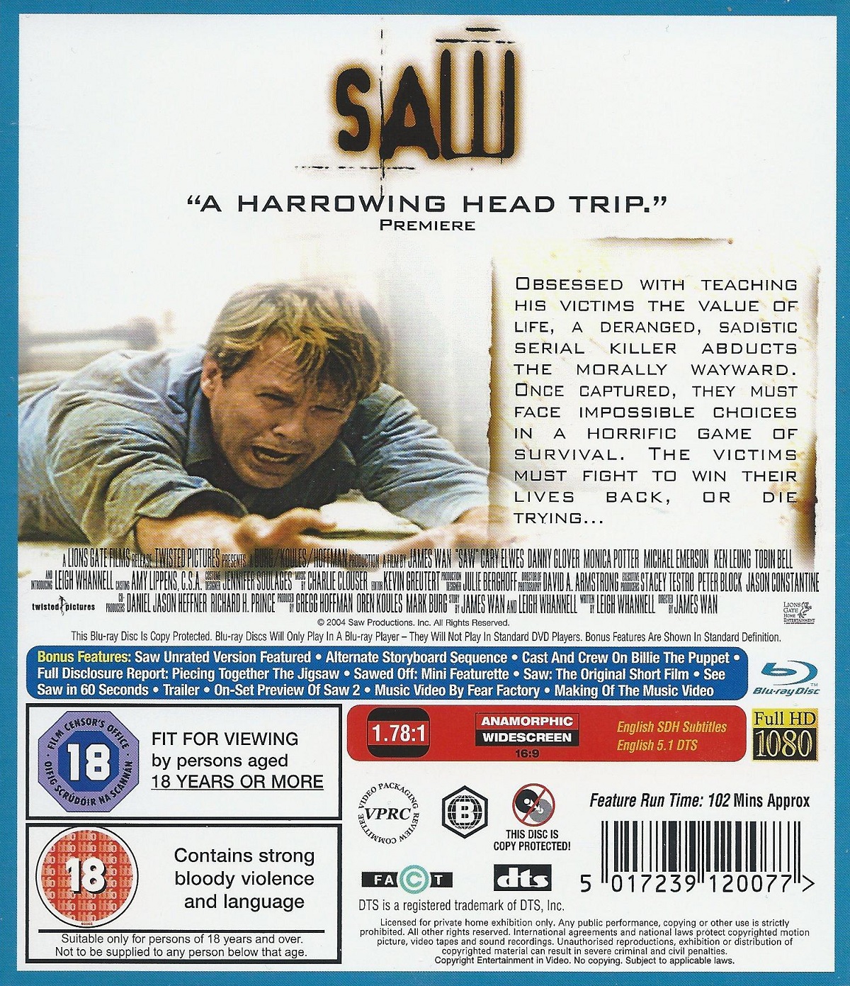 Saw (ej svensk text) (Blu-ray) - 2