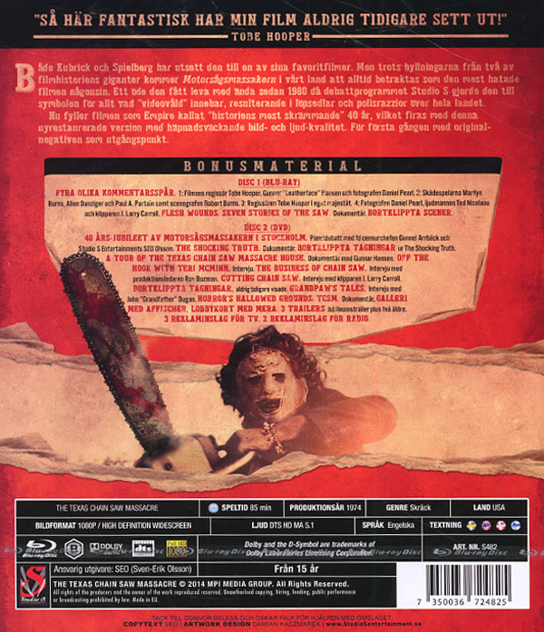 Motorsågsmassakern - 50th Anniversary Edition (2-disc) (Blu-ray) - 2