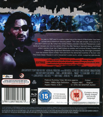 Escape From New York (Blu-ray) (ej svensk text) - 2