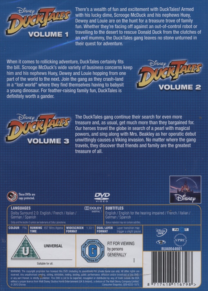 Ducktales - Collection 1 Volumes 1-3 (ej svensk text) - 2