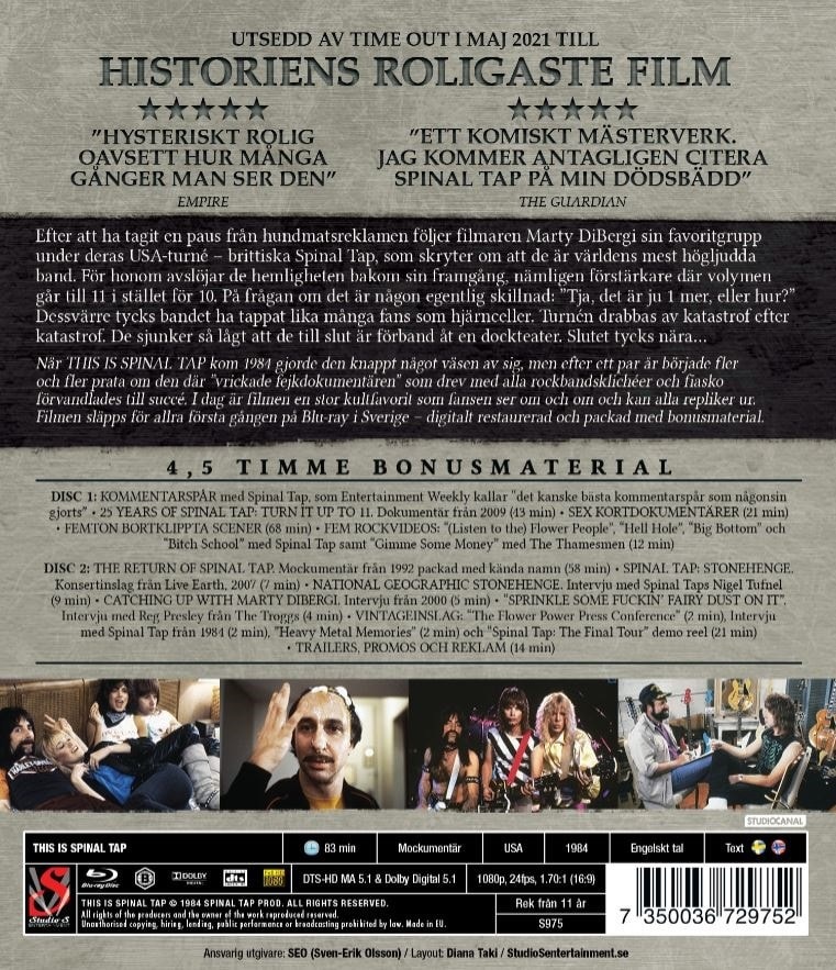 This Is Spinal Tap - Up To 11 Edition (2-disc) (Blu-ray) - 2