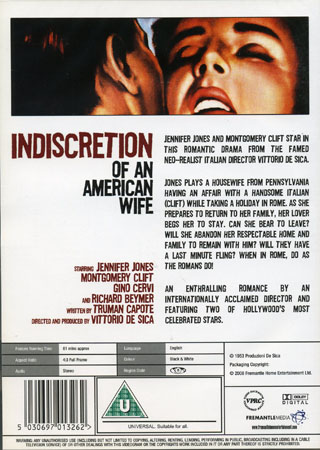 Indiscretion of An American Wife (ej svensk text) - 2
