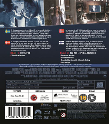 Paranormal Activity - Ghost Dimension (Real 3D + Blu-ray) - 2