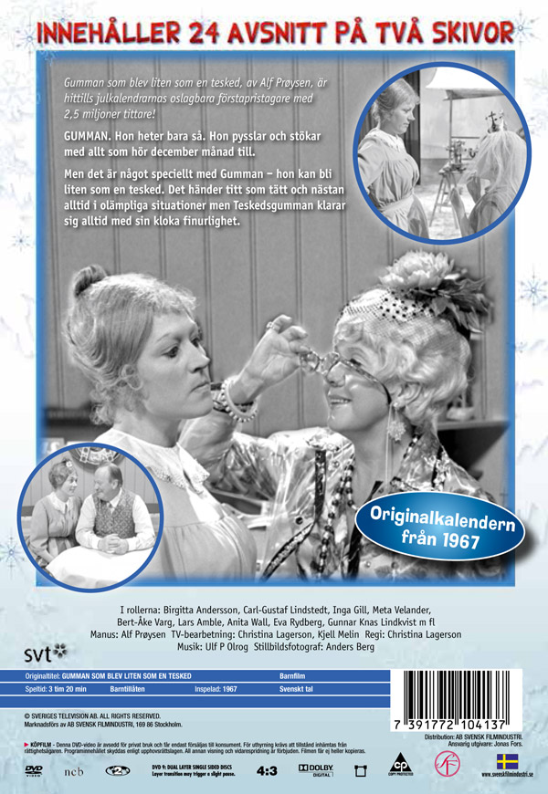 Gumman Som Blev Liten Som En Tesked - Världens Bästa Julkalendrar (2-disc) - 2