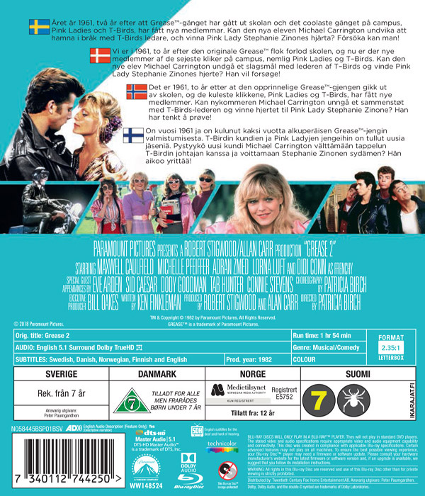 Grease 2 (Remastered) (Bluray) Kvarnvideo.se