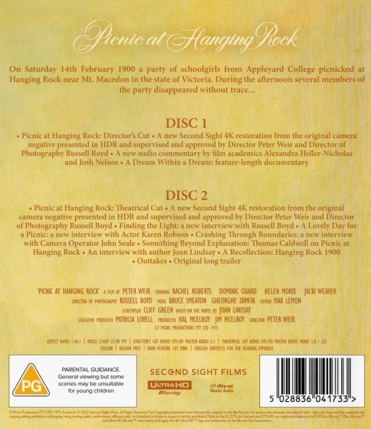 Picnic At Hanging Rock (ej svensk text) (4K Ultra HD) - 2