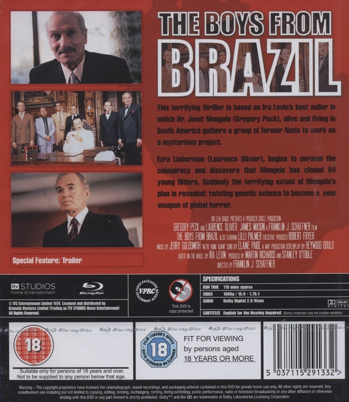 The Boys From Brazil (ej svensk text) (Blu-ray) - 2