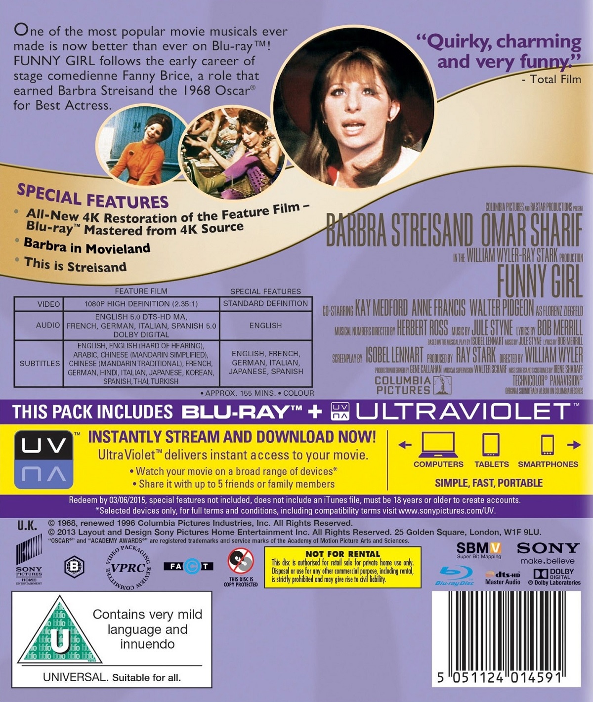 Funny Girl (ej svensk text) (Blu-ray) - 2