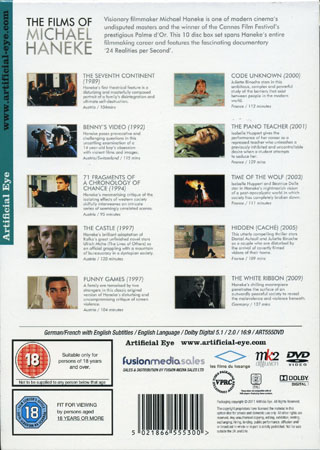 Films of Michael Haneke (10-disc) (ej svensk text) - 2