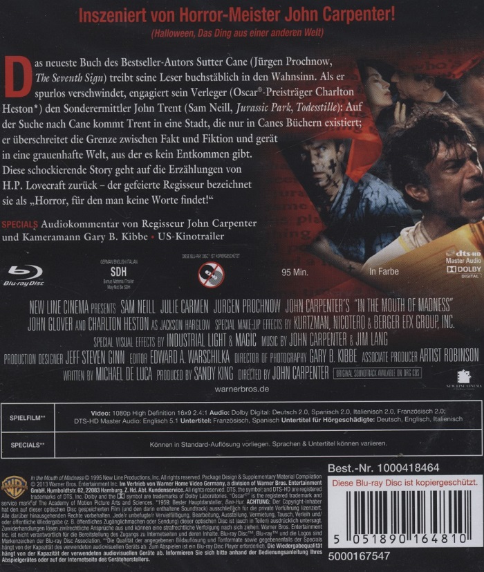 In the Mouth of Madness (ej svensk text) (Blu-ray) - 2