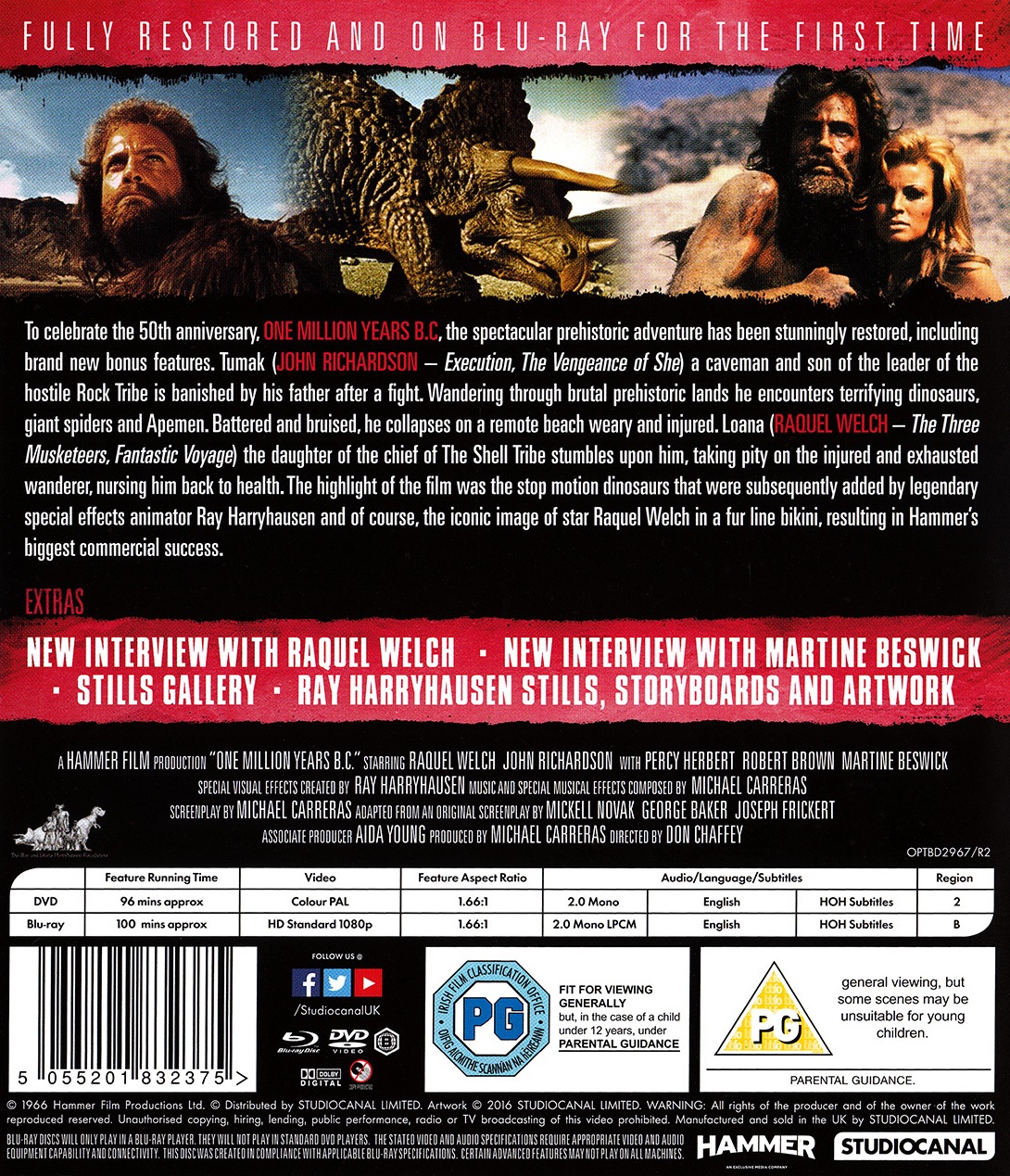 One Million Years B.C. (ej svensk text) (Blu-ray + DVD) - 2