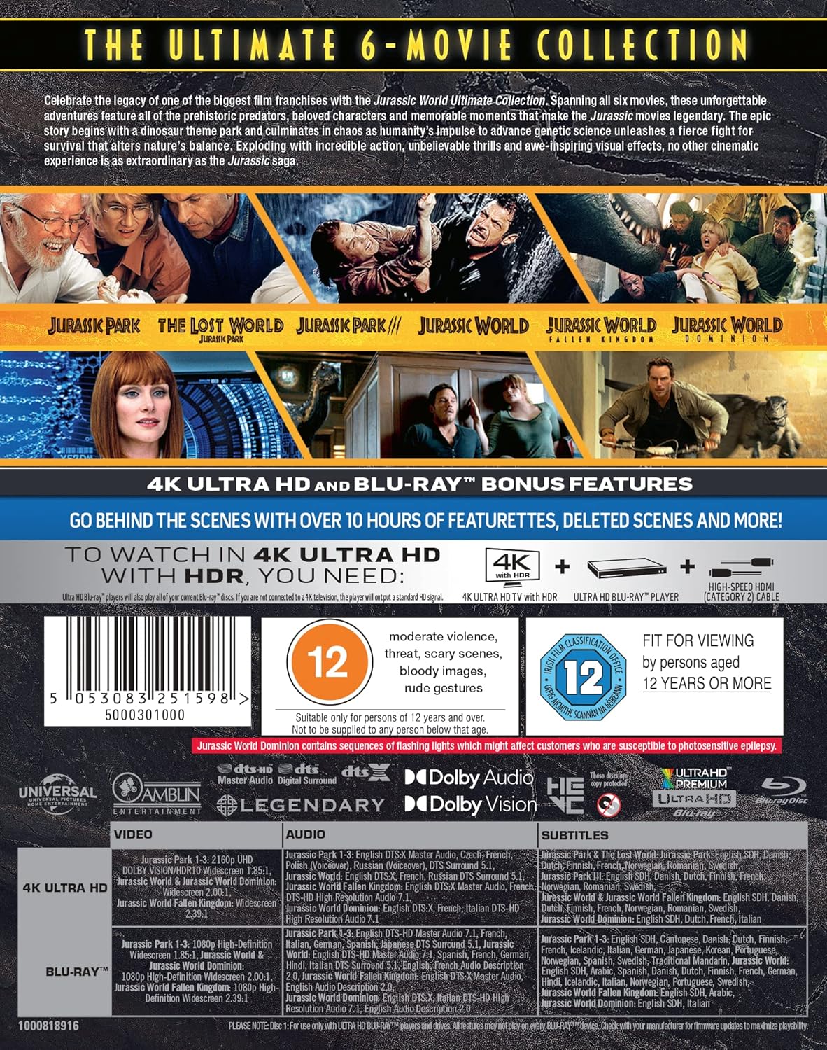 Jurassic World Collection (4K Ultra HD + Blu-ray) - 2