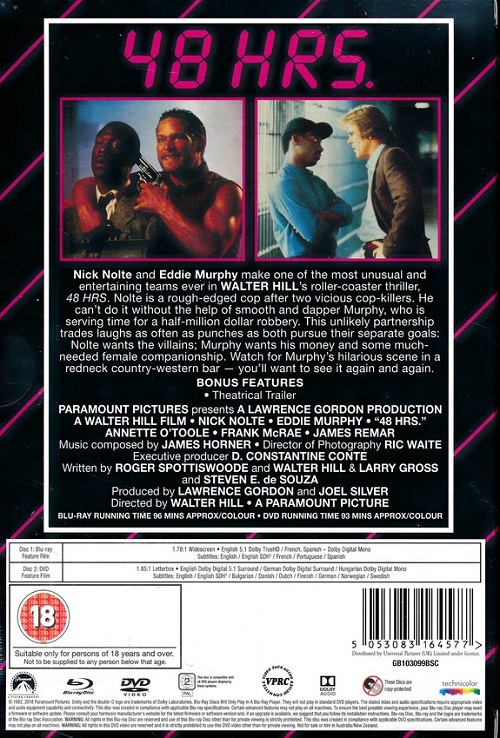48 Hrs. - Limited Edition VHS Collection (Ingen VHS följer med) (ej svensk text på Blu-ray) (Blu-ray+DVD) - 2