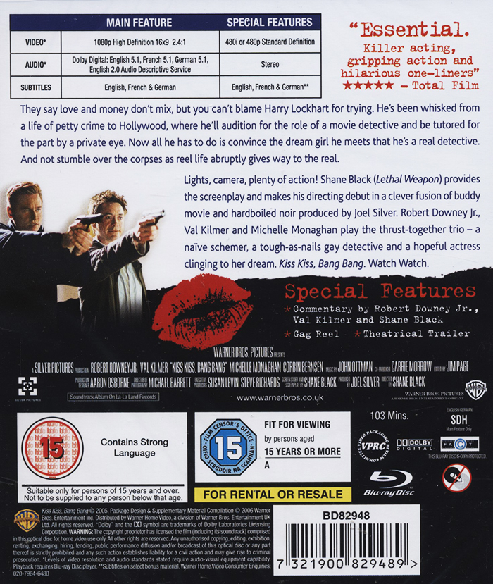 Kiss Kiss Bang Bang (ej svensk text) (Blu-ray) - 2