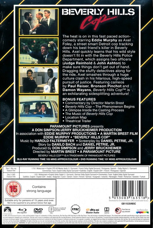 Beverly Hills Cop - Limited Edition VHS Collection (Ingen VHS följer med) (ej svensk text på Blu-ray) (Blu-ray+DVD) - 2