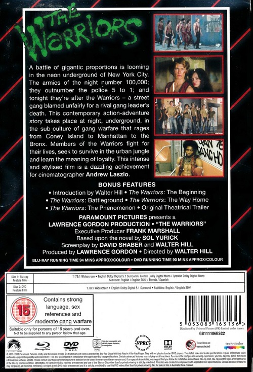 Warriors - Limited Edition VHS Collection (Ingen VHS följer med) (ej svensk text på Blu-ray) (Blu-ray+DVD) - 2