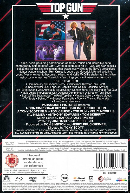Top Gun - Limited Edition VHS Collection (Ingen VHS följer med) (Blu-ray+DVD) - 2