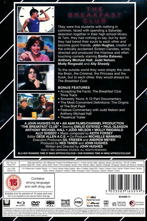 Breakfast Club - Limited Edition VHS Collection (Ingen VHS följer med) (Blu-ray+DVD) - 2