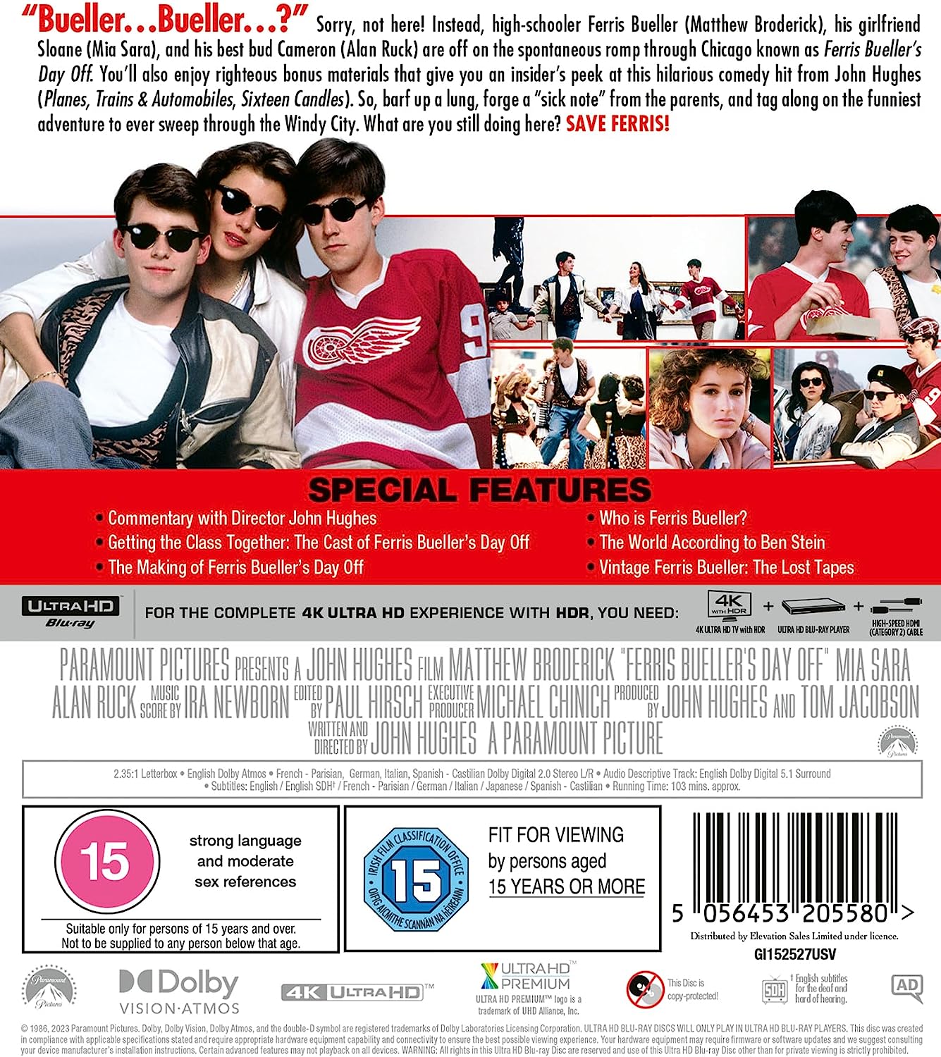 Ferris Bueller's Day Off (ej svensk text) (4K Ultra HD) - 2