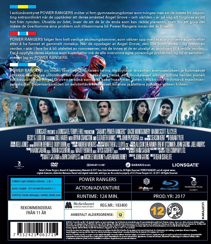Power Rangers (Blu-ray) (Begagnad) - 2