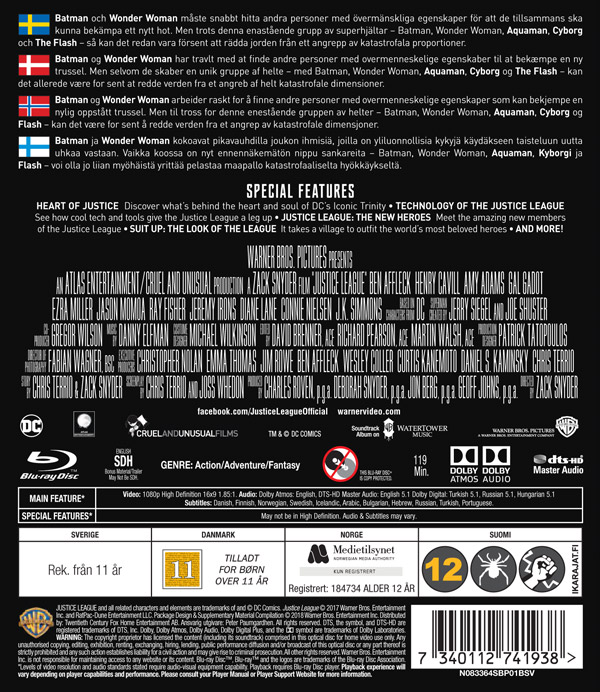 Justice League (Blu-ray 3D + Blu-ray) - 2