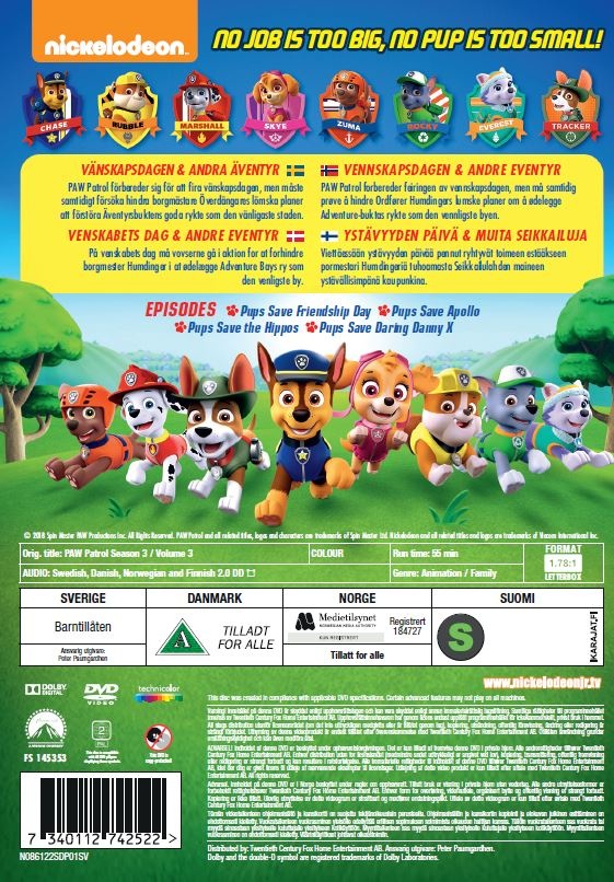 PAW Patrol - Säsong 3 Volym 3 - 2
