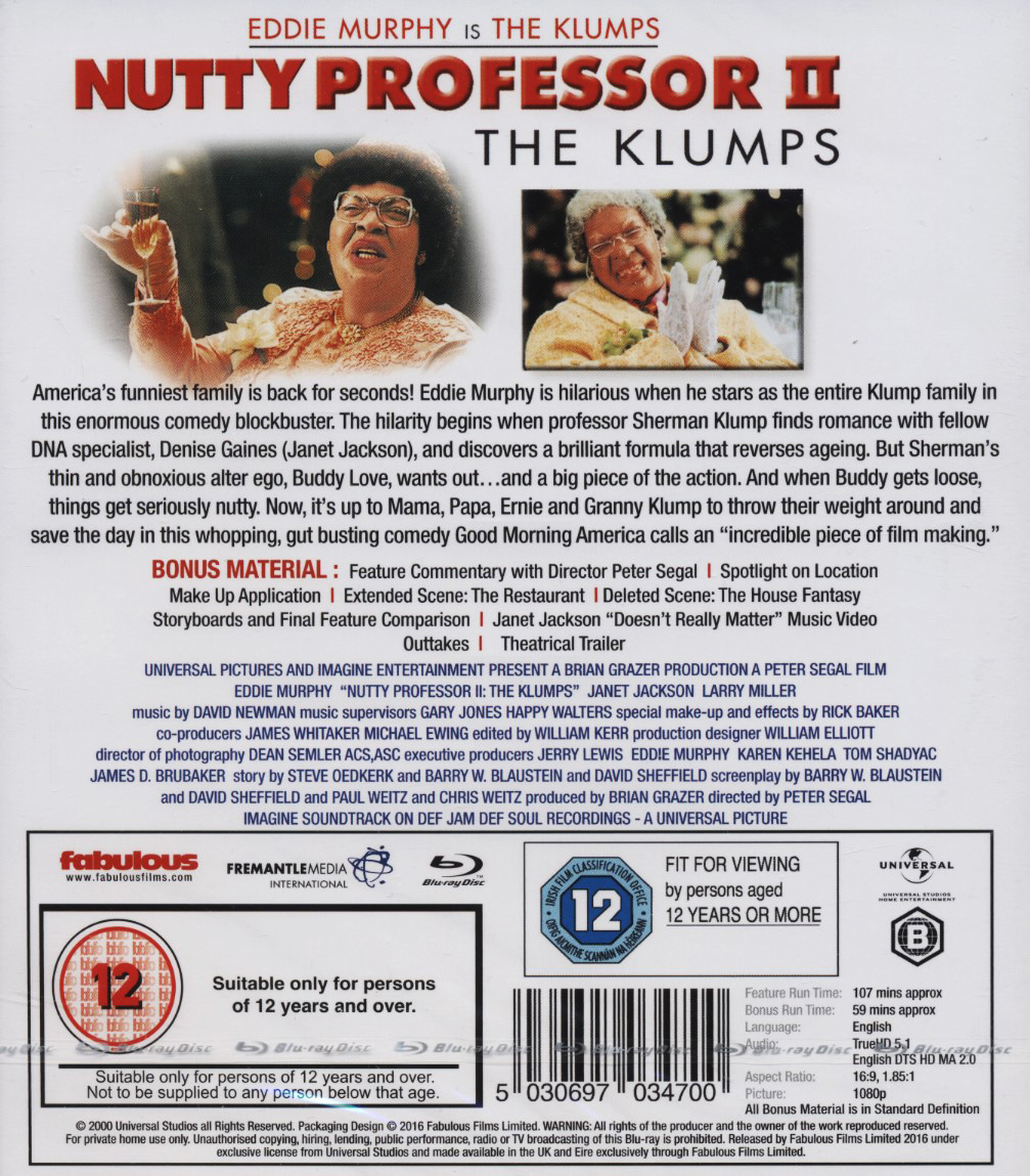 Nutty Professor II - The Klumps (ej svensk text) (Blu-ray) - 2