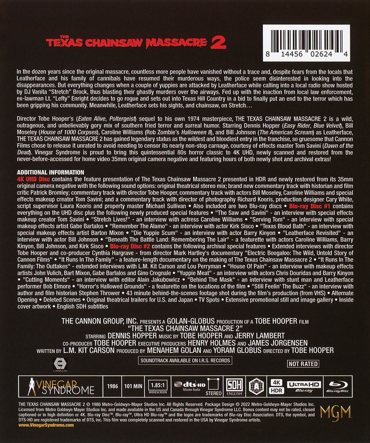 Texas Chainsaw Massacre 2 (ej svensk text) (4K Ultra HD + Blu-ray) - 2