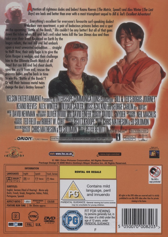 Bill & Ted's Bogus Journey (ej svensk text) - 2
