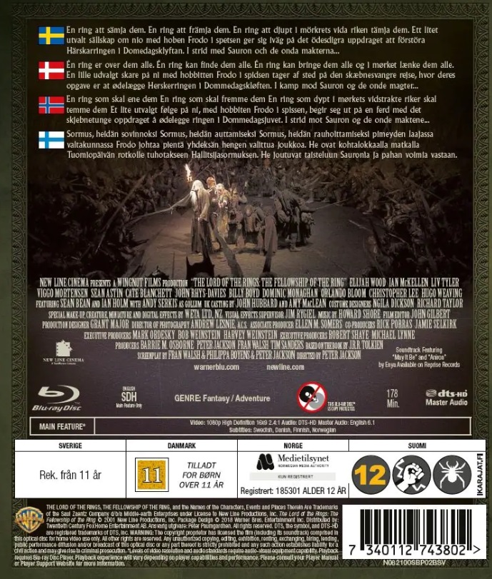 Lord of the Rings: Fellowship of the Ring (Theatrical Cut) (Blu-ray) - 2