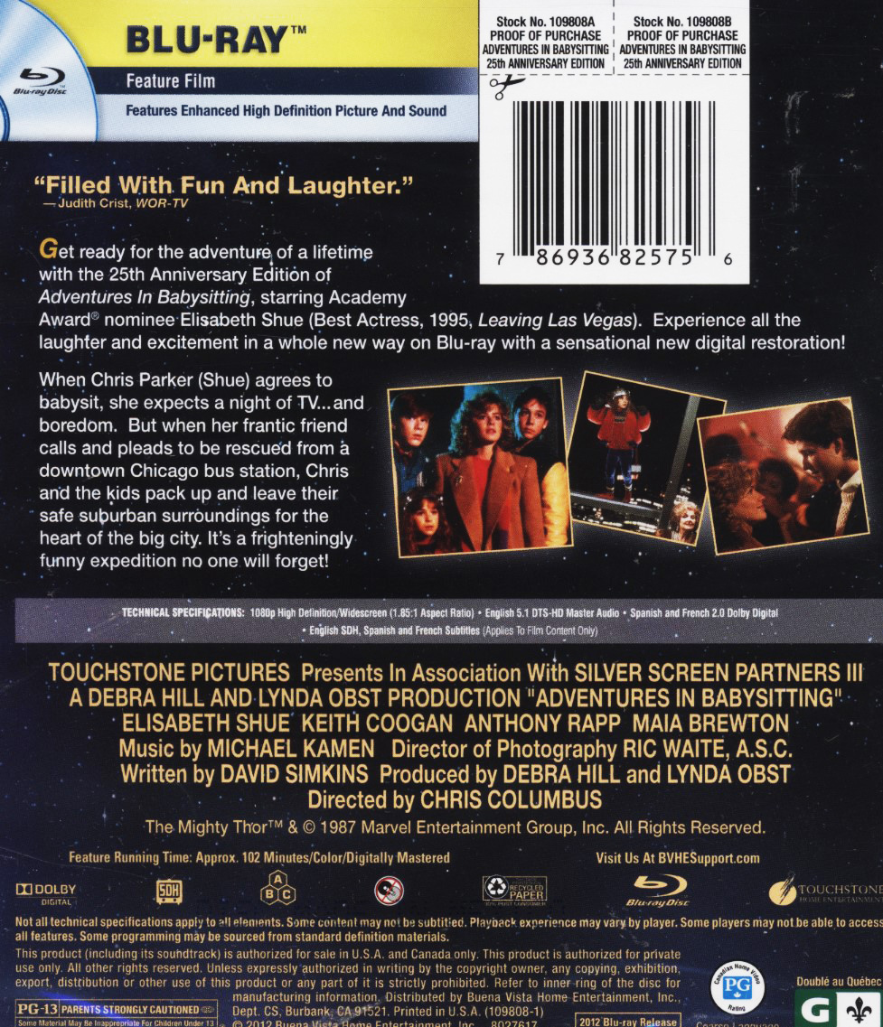 Adventures In Babysitting (ej svensk text) (Blu-ray) - 2