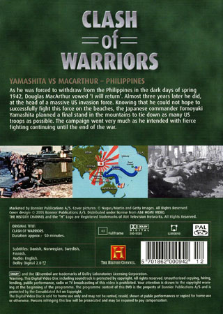Clash of Warriors 12 - Yamashita Vs MacArthur - Philippines - 2
