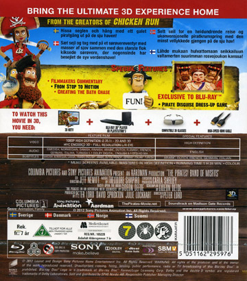 Pirates! (Real 3D + Blu-ray) - 2