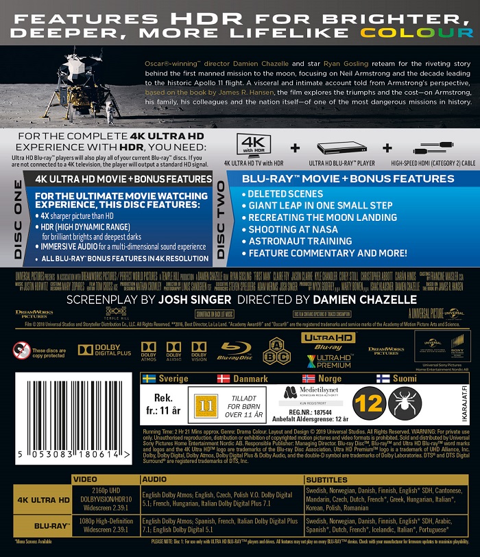 First Man (4K Ultra HD + Blu-ray) - 2