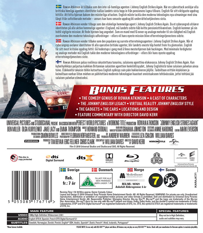 Johnny English Strikes Again (Blu-ray) - 2