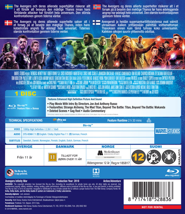 Avengers - Infinity War (Blu-ray) - 2