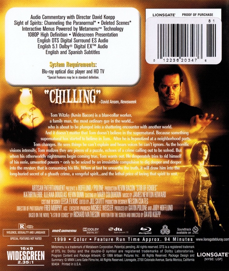 Stir of Echoes (ej svensk text) (Blu-ray) - 2