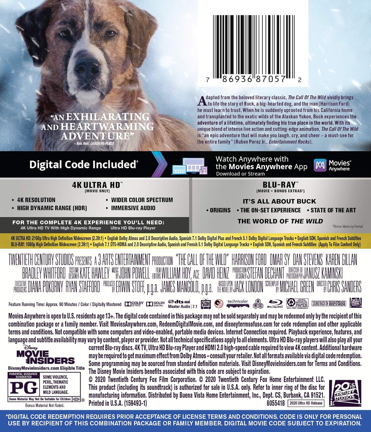 Call of the Wild (ej svensk text) (4K Ultra HD + Blu-ray) - 2