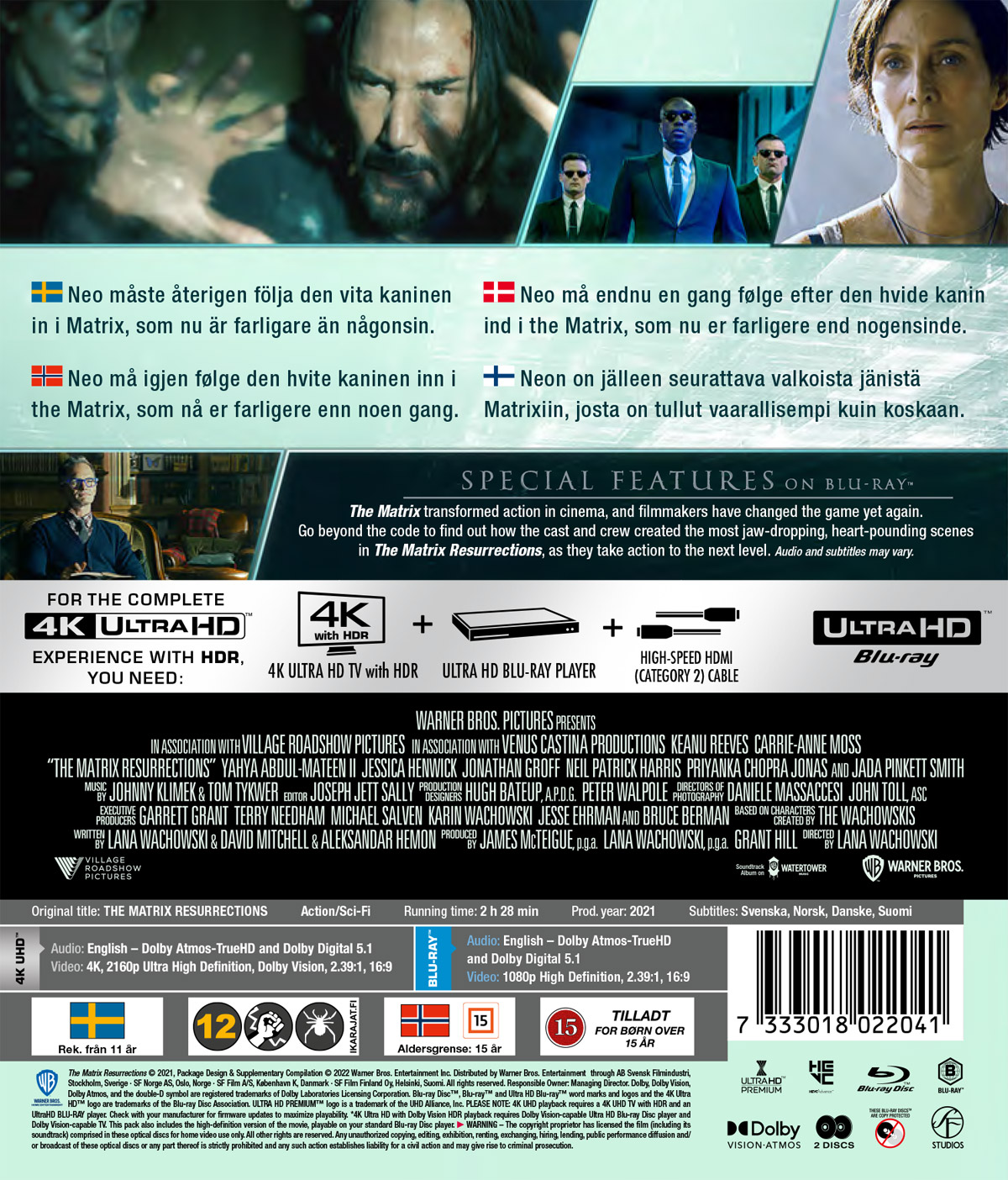 Matrix Resurrections (4K Ultra HD + Blu-ray) - 2