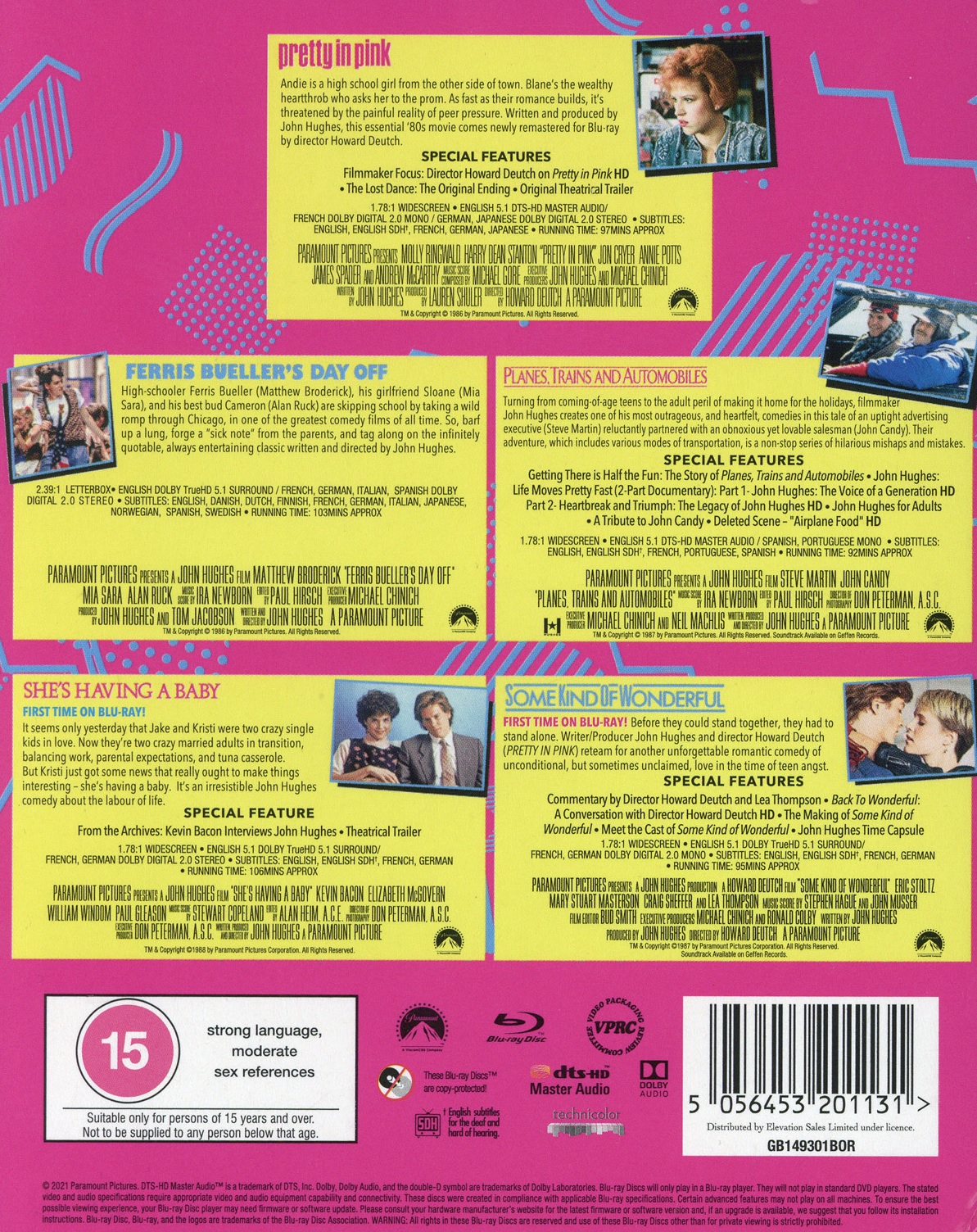 John Hughes: 5-movie Collection (ej svensk text) (Blu-ray) - 2